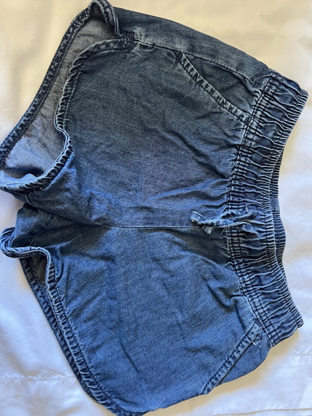 jumping beans Blue Denim-Style Elastic Waist Shorts